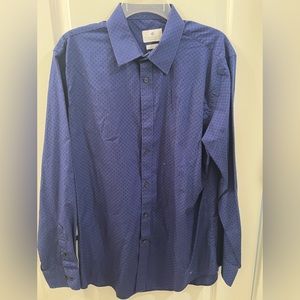 Ryan Seacrest royal blue button down